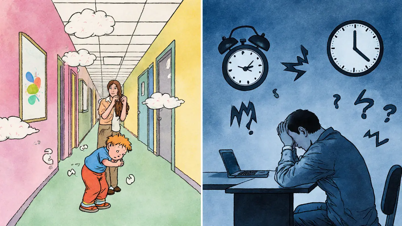 Úzkost u dětí vs dospělých: rozdíly, projevy a terapie