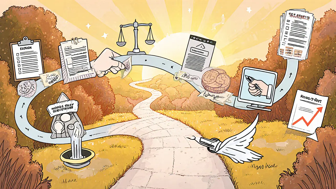 Cesta kroků od sběru dat po monitorování programu v korporátním prostředí.