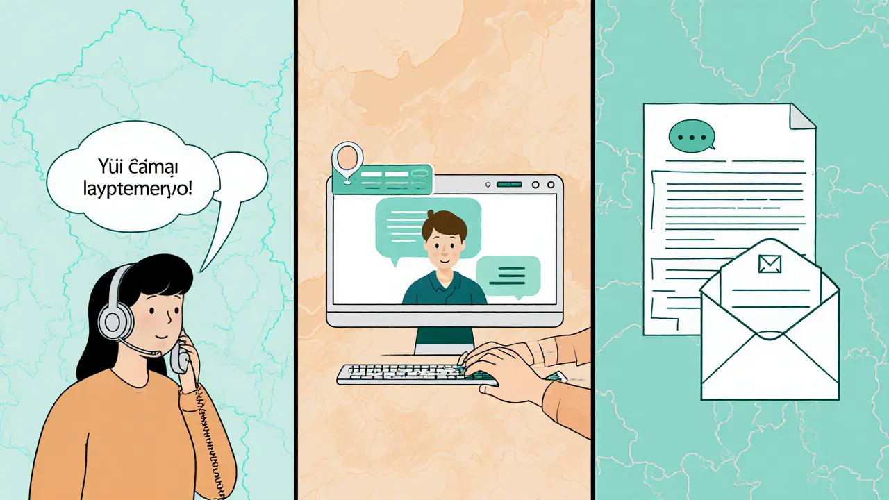 Konzultanti na telefonu, online chatu a e‑mailu pomáhají mladým lidem.