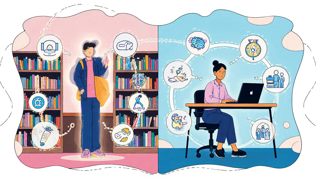 Osoba s poruchou osobnosti úspěšně pracuje a studuje v podpořeném prostředí.