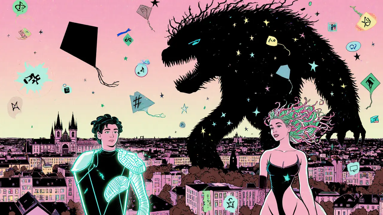 Moderní Praha jako mapa archetypů: sociální média jako duchovní síly.