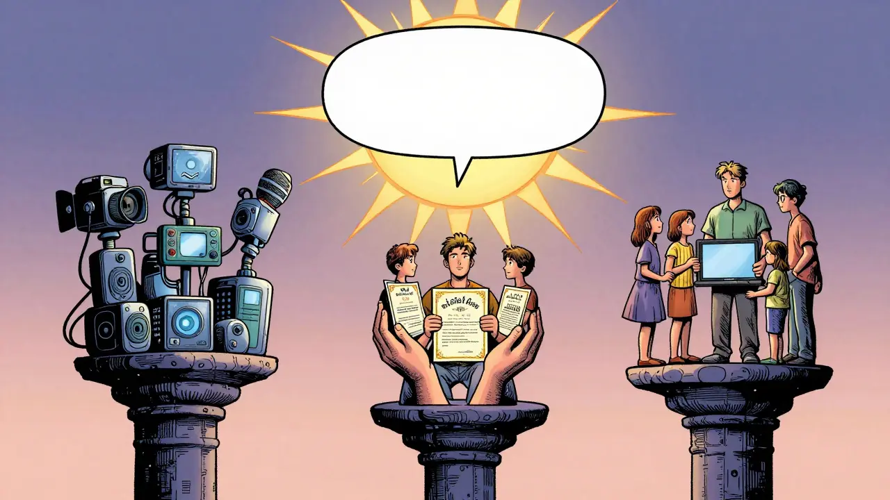 Tři pilíře podporují přístupnou terapii: technika, kompetence a rodinná podpora.