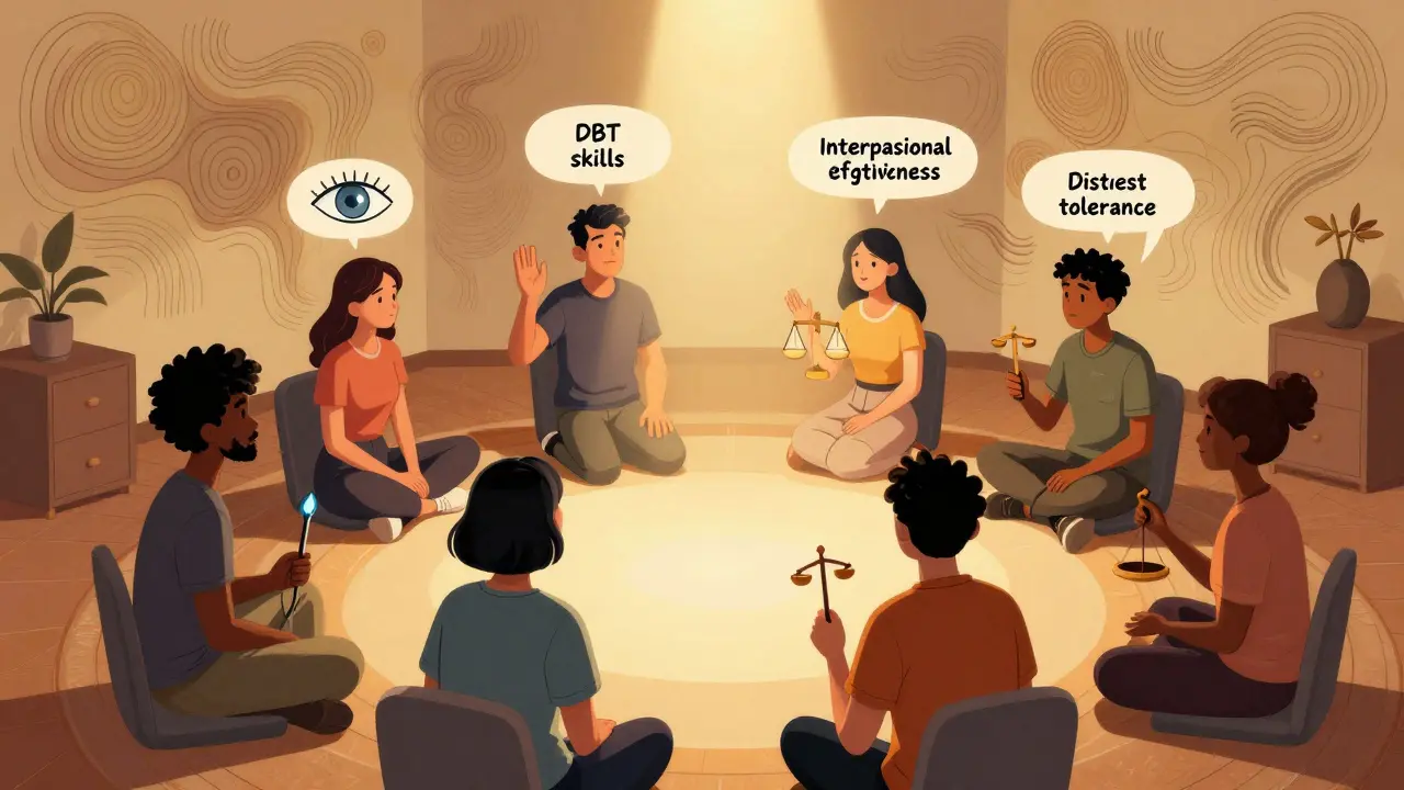 Skupinová terapie pro poruchy osobnosti: DBT dovednosti a podpůrné skupiny v České republice