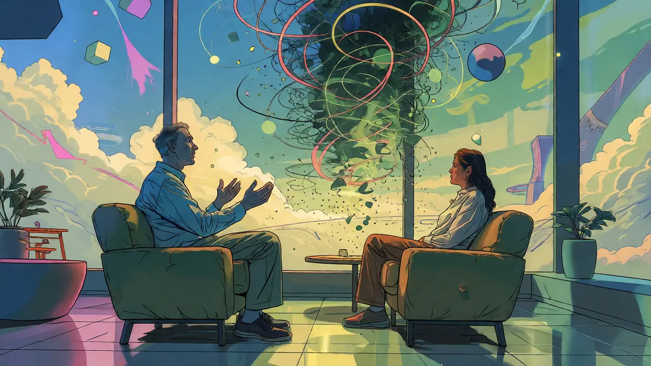 Terapeutická sezení s rozplývajícími se myšlenkami, Moebius styl